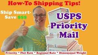 USPS Priority Mail Shipping Tips!  Pick the right type of priority shipping for your online selling!