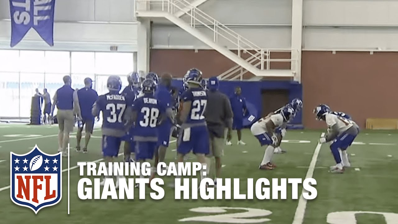 Giants Training Camp Highlights (First Week) NFL YouTube