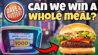 Can We Win A WHOLE MEAL At Dave & Busters?