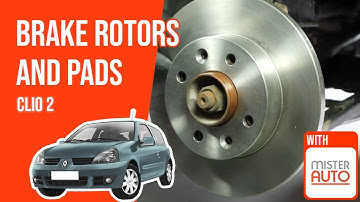 How to replace the front brake discs and pads Clio mk2 🚗