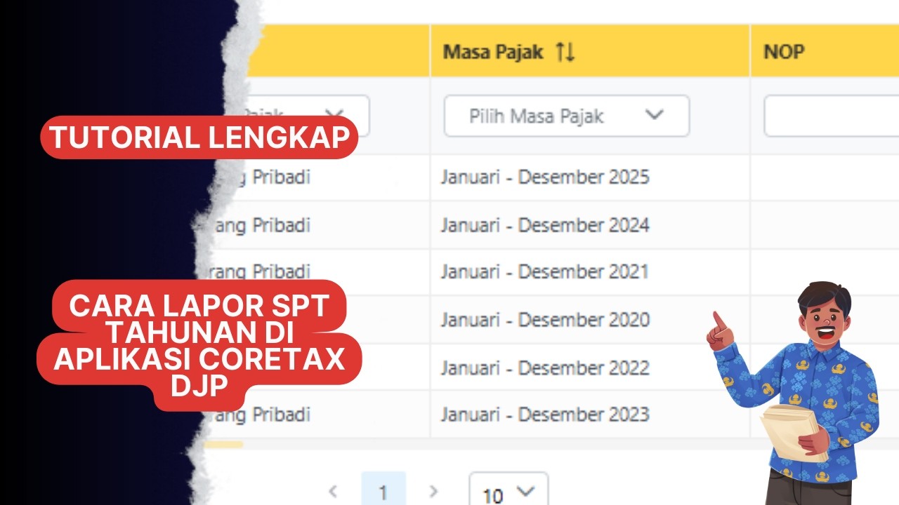Tutorial Lengkap! Cara lapor SPT tahunan pribadi di Coretax DJP.