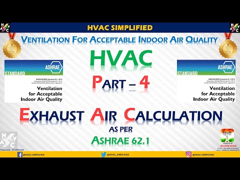 HVAC Ventilation Part 4 – Exhaust Air Calculation (ASHRAE 62.1)