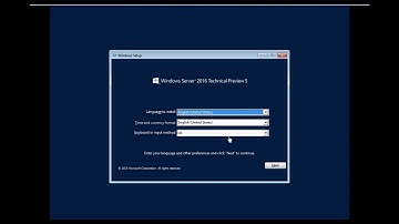 Windows server 2016 Technical Preview 5 | Installing server 2016
