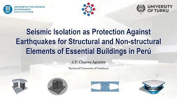 SINAPSIS 2021 Finland - Seismic Isolation by Jean Piers - University of Turku