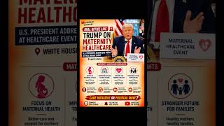 Trump Speaks on Maternal Healthcare 🚨 Oval Office Event Draws Attention#trump #israel