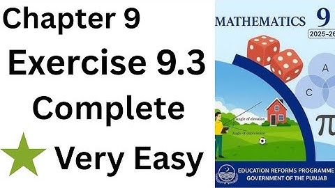 Class 9 maths chapter 9 ex 9.3 | Class 9 maths chapter 9.3  English medium| exercise 9.3 complete 