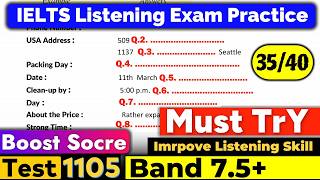IELTS Listening Practice Test 2026 with Answers | 30.09.2026