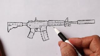 How to Draw  M4 A1 screenshot 4