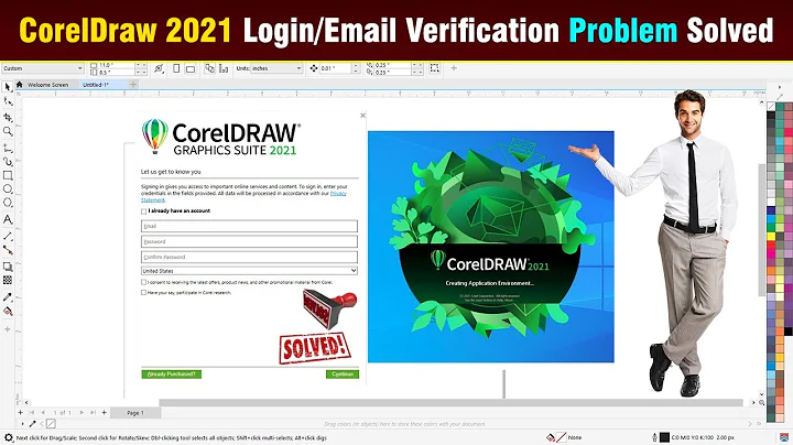 CorelDraw 2021 Login / Email Verification Problem Solved - 2024 New Method