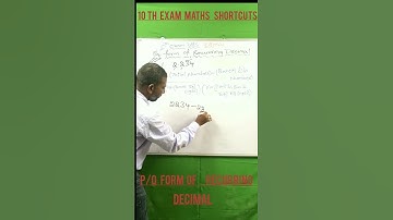 maths P/q form of recurring decimal