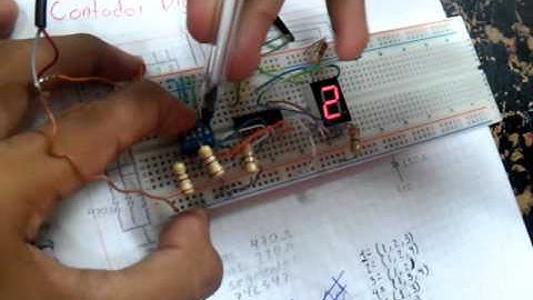 Display 7 segmentos probando con Dip switch