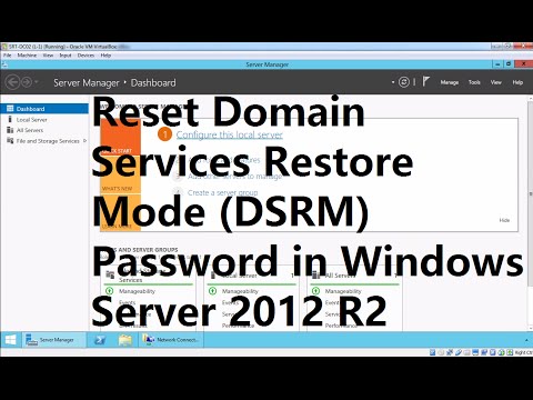 How to reset DSRM password in Windows Server 2012 R2 DC