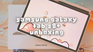 🌷 samsung galaxy tab s8+ aesthetic unboxing + accessories | cute cases and galaxy buds 2 screenshot 5