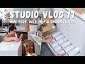 studio vlog 17 - mini studio tour, ikea trip, new furniture & office organization, diy kit idea