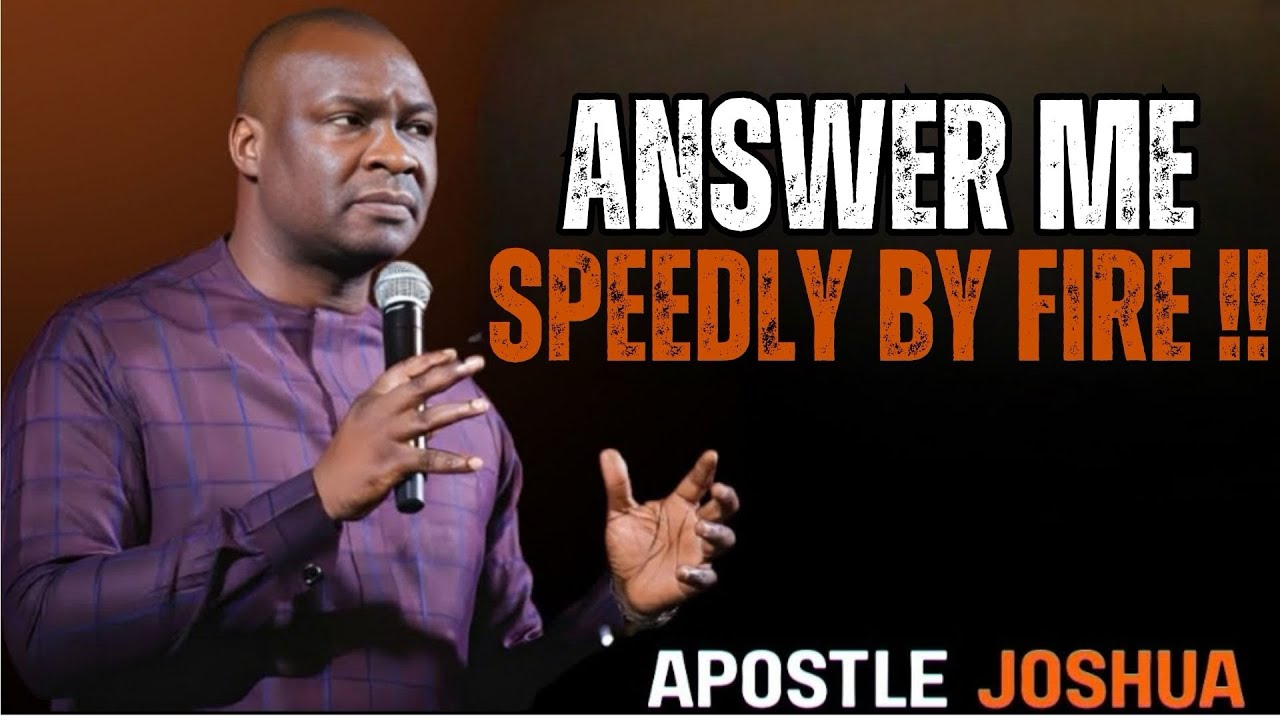 Cry Out to God Answer Me Speedily Oh Lord A Deep Prayer for Help  Apostle Joshua Selman