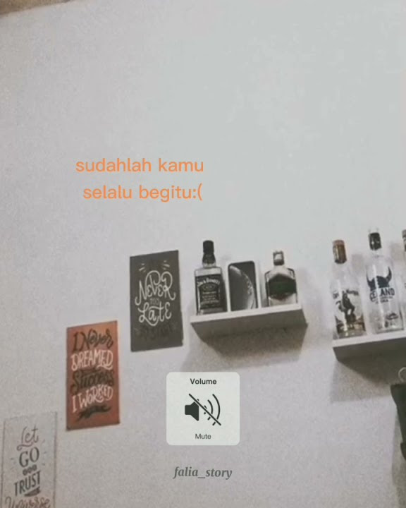 Sudahlah kamu selalu begitu:(  story wa