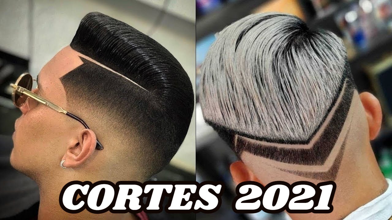 Cortes de Cabelo com Risco de Navalha Para 2021