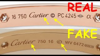 Cartier love bracelet how to spot fake. Real vs fake Cartier bracelet