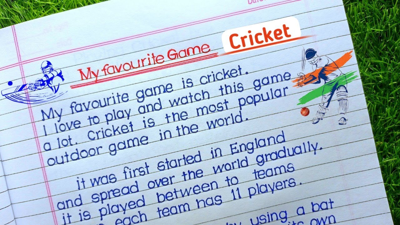 write an essay on my favourite game cricket