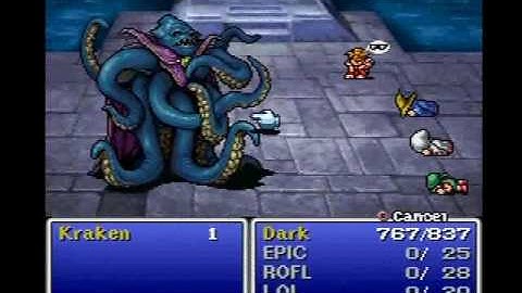 FF1 SWNCC challenge part 11 Kraken