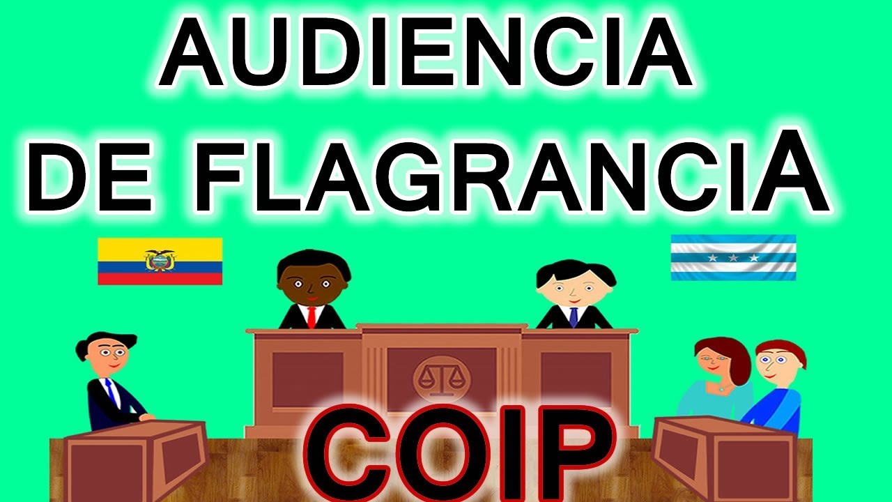 Audiencia de calificacion de  flagracia y formulacion de cargos  COIP Ecuador