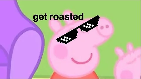 peppa pig destroying daddy pig for 1 minute and 40 seconds