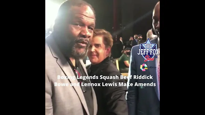 Boxing Legends Squash Beef Riddick Bowe and Lennox Lewis Make Amends