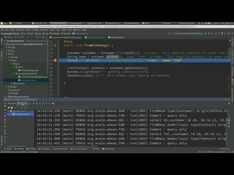 Ebean ORM IntelliJ Idea Debugger setting ...