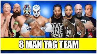 Lucha Dragons & Big Show & Brock Lesnar vs. The Usos & Triple H & Shawn Michaels (D Generation X)