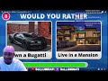 SOLLUMINATI Plays Would You Rather Luxury Edition