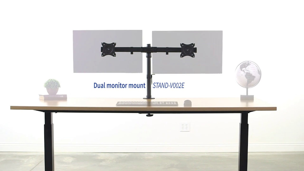 STANDV002E Dual monitor mount by VIVO YouTube