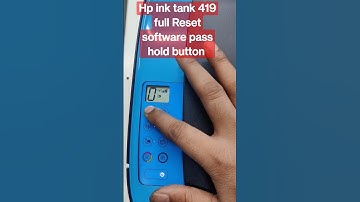 Hp ink tankGT 419 series Full Reset button pass hold canon printerrepair  printer repairprinter