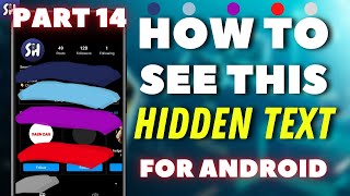 How to See Hidden Text in Image on Android? | Unhide Painted Screenshots Blue, Sky Blue, Purple, Red