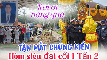 Cận cảnh hòm siêu đại cối nặng 1 Tấn 2 đám tang cụ ông đại gia Tân Bình Bình Dương sáng nay