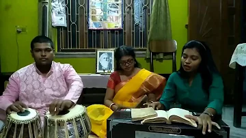 megher kole rod heseche bengali rabindra sangeet | 25 se baisakh | Upasana A Cultural Institution