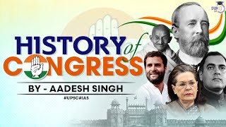 History of Indian National Congress | Postindependence History | Political Parties | UPSC GS