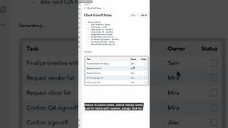 **Notion AI Organizes Client Notes**