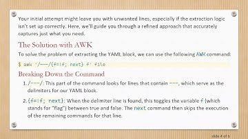 Extract YAML Blocks from Text Files Using AWK