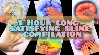1 Hour long Satisfying slime video compilation//Satisfying World
