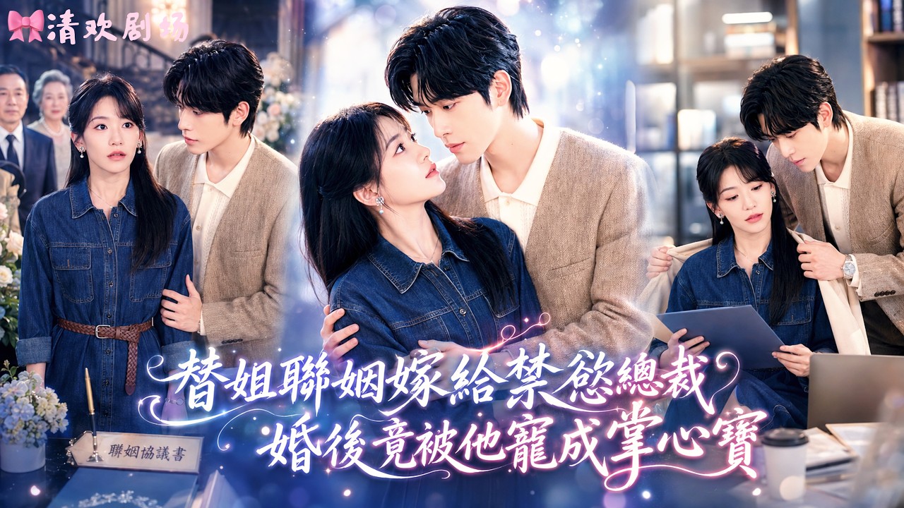 【首发新剧】姐姐逃婚她被迫顶上联姻，原以为只是豪门间的交易，谁知禁欲霸总对她一眼心动，婚后不仅默默支持她的工作，还将她捧成掌心宝，宠得她无处可逃！#甜宠 #霸道总裁 #爱情 #短剧