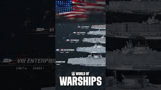 Warship Size Comparison of US Aircraft Carriers