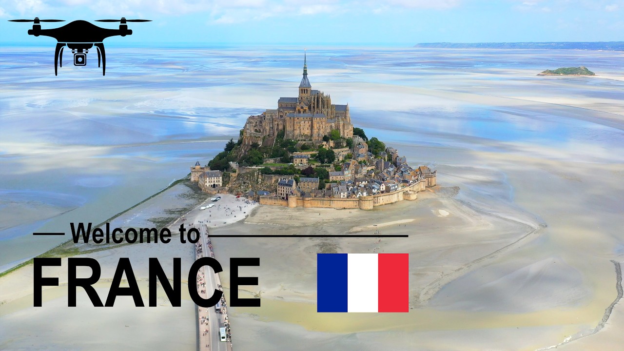 🇫🇷 Mont-Saint-Michel Abbey - France | UNESCO | Drone 4k
