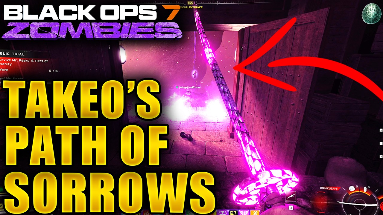 Kowakujo How to get Takeo's Katana Path of Sorrows Easter Egg Guide! (Black Ops 7 Zombies DLC 4)