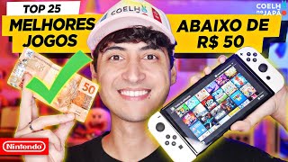 25 MELHORES JOGOS ABAIXO DE R$50 REAIS NO NINTENDO SWITCH ❘ #NintendoBarato