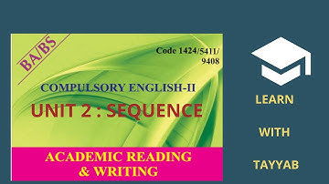 Code 1424/5411/9408 Unit 2 Sequence