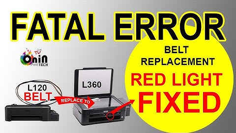 FATAL ERROR Epson L360 (Problem Solve)