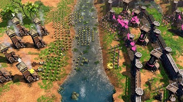 Age of Empires 3 Definitive Edition - 3v4 EPIC Multiplayer Gameplay