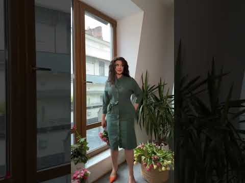 Літня красива сукня льон батальні розміри, видео 1