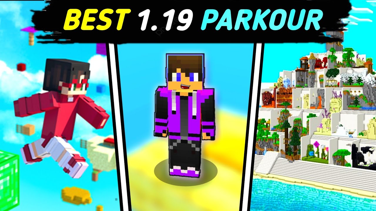 Top 5 Best parkour Maps For Minecraft 1.19+ || Best Parkour for Mcpe 😆 ...