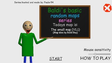 Baldi  BBRMS: The small map (V1.1 Update)